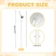 thumbnail image 2 of Uxcell 6 Pcs Popotes de Vidrio Reutilizables, Popote de Vidrio de 7.87" Resistente a Roturas, Popotes Lindos y Transparentes para Whisky, Café, Jugo, Refrescos y Té, Gris, 2 of 6