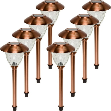 Energizer New Copper 8 Piece Solar Color Holding Outdoor Path Energizer New Copper 8 Piece Solar Color Holding Outdoor Path Light Set Com