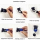 thumbnail image 2 of sweethay Botones de arranque y parada automáticos para Mini coches profesionales, motor de ajuste alto, instalación Simple, interruptor de Vehículos, repuestos y accesorios Mis Negro chasis, 2 of 6
