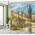 thumbnail image 5 of Ambesonne Cityscape Shower Curtain, Czech Antique Castle, 69"Wx84"L, Multicolor, 5 of 5