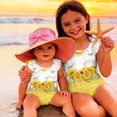 thumbnail image 4 of Abcomgle Baby Girl Swimsuit Ruffled Stretchy One Piece Swimsuits for Little Girls Cute Sunflower Print Bathing Suits for Girls, 4 of 7