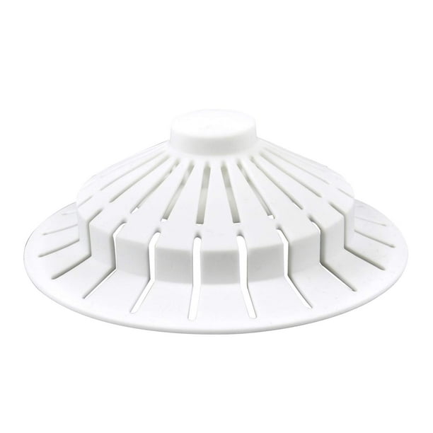 Atrapa cabello con ventosa para bañera, color blanco, Danco