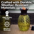 thumbnail image 5 of Sunnydaze Tropical Pineapple Yellow 3-in-1 Outdoor Torch Set with Adjustable Height (2 Count), 5 of 12