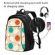 thumbnail image 2 of Balery Vintage Bowling Mochila con carga USB para hombre y mujer - Mochila impermeable y antirrobo para portátil con puerto USB para viajes, trabajo, estudios y universidad, 2 of 7