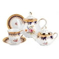 thumbnail image 6 of Kitchen Floral Teapot with Lid 40.58 fl oz (1200 ml) Gardens of Versailles Porcelain Tea Pot Brewer for Tea Coffee Serving Pot for Loose Tea, 6 of 9