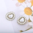 thumbnail image 5 of Unique Bargains 2 Pcs Shoelace Charms Heart Faux Pearls Fashion Shoe Accessories Gold Tone, 5 of 5