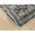 thumbnail image 4 of Berthmeer Vintage Traditional Non-slip Black Brown Area Rug, 5' x 7', 4 of 9