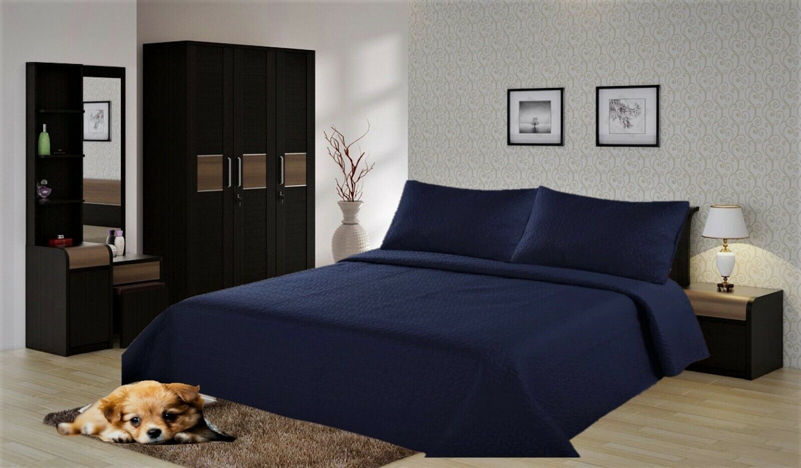 Quilt King size bedding set with pillow case bedding bedspread