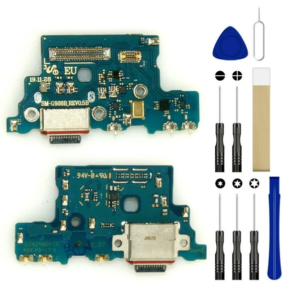 1 Pcs For Samsung Galaxy S20 Ultra 5G SM-G988B/DS Replacement USB Charge Charging Port Flex Cable Tool