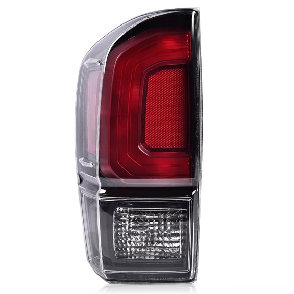 PIT66 Rear Tail Light Lamp Clear Lens Black Housing Left(w/Blubs) Fit for Toyota Tacoma 2016-2023 All Models 8156004200,81560 04200,81560-04200,TO2800201