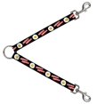 thumbnail image 1 of Buckle-Down Leash Splitter - Bacon & Eggs Black - 1" Wide - 30" Length, 1 of 1