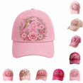 thumbnail image 4 of MuXiKeJi Clothes Pink Ribbon Cancer Awareness Hat Floral Print Baseball Cap Adjustable Fit Women Support Awareness Cap, 4 of 4