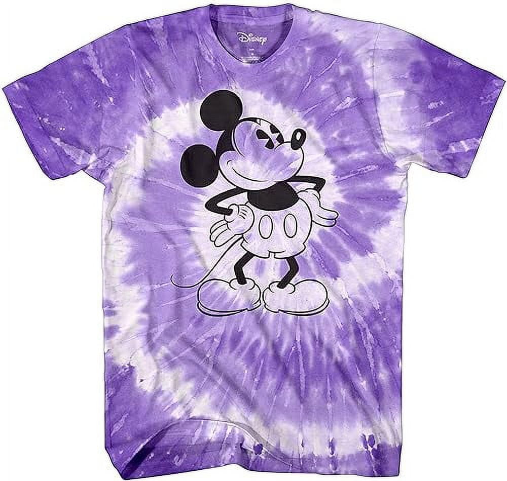 Mickey disneyland Tシャツ パープル ヴィンテージ Disney Mickey Mouse Attitude Tie Dye Classic Vintage