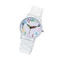 thumbnail image 3 of EeaseMX 1 reloj de cuarzo para niños, reloj de pulsera creativo para aprender el tiempo, reloj para estudiantes (blanco), 3 of 7