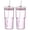 pink, variant on 2PCS Cups with Lids and Glass Straws, 20OZ Iced Coffee Cups, Home Essential and Coffee Bar Accessories Borosilicate Glass Tumblers with Lid and Straw for Beer, Cocktail (Clear, 2pcs)