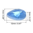 thumbnail image 2 of Unique Bargains Flat Back Acrylic Teardrop Gems, 12x7mm Teardrop Rhinestones Bead, Blue 100Pcs, 2 of 7