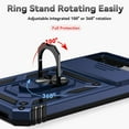 thumbnail image 6 of HCTian for Google Pixel 8A Case with Camera Lens Cover HD Screen Protector, Dual Layer Military-Grade Drop Tested Magnetic Ring Holder Kickstand Protective Phone Case for Google Pixel 8A 2024, 6 of 9