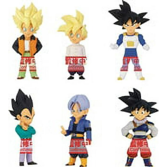 Dragonball Z World Collectible Figure Extra Costume Vol. 1 Series - Set of 6