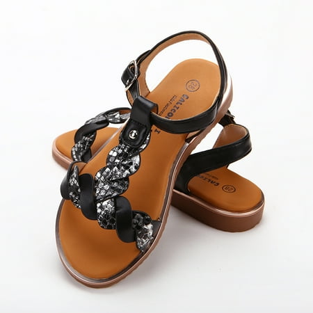 

Girls Soft-soled Anti-slip Dressy Sandals Girls Open Toe Outdoor Shoes For School Beach