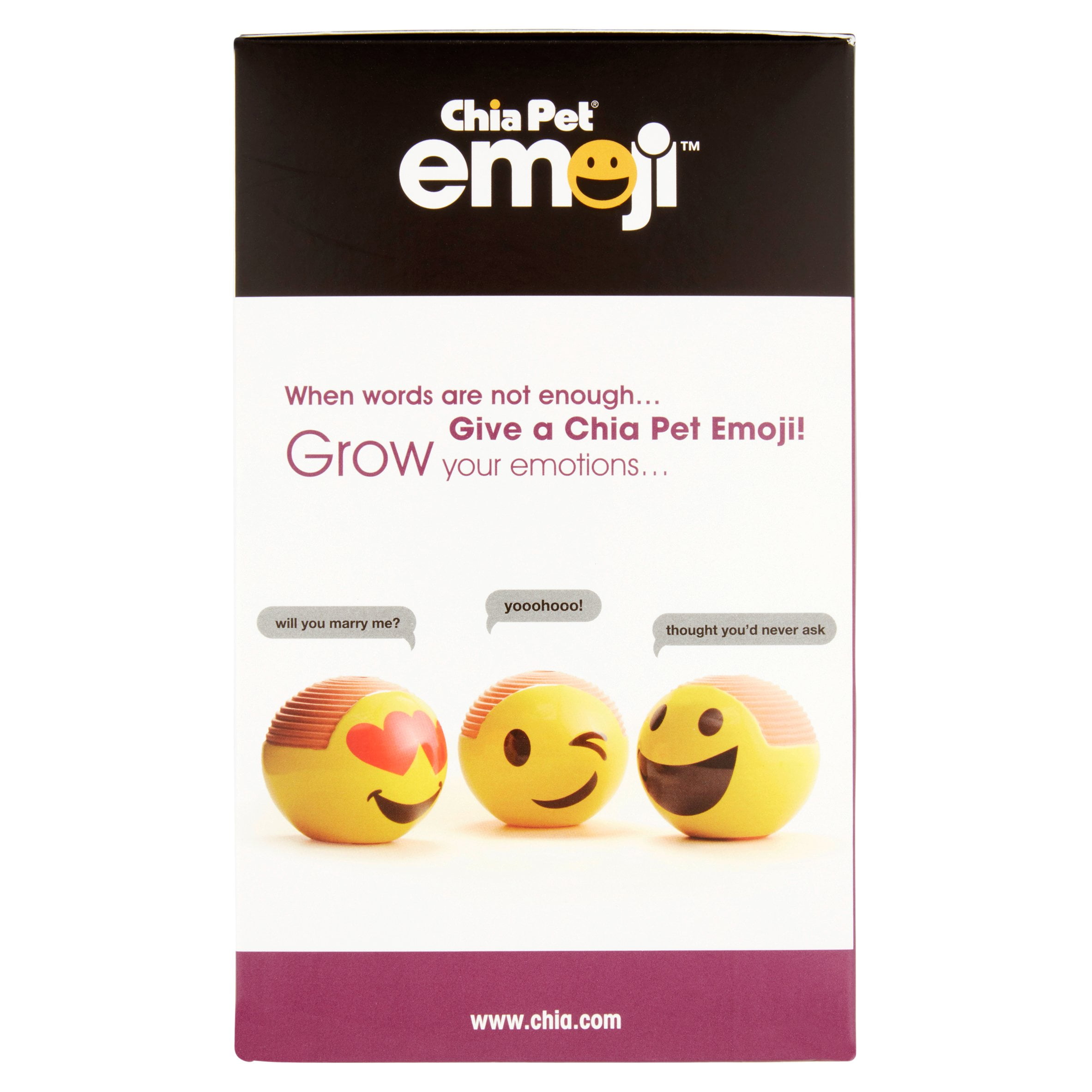 Chia Pet Heart Eye Emoji Decorative Pottery Planter Easy To Do And Fun To Grow Novelty Gift As Seen On Tv Walmart Com Walmart Com