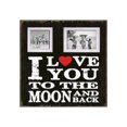 thumbnail image 1 of Black & White Moon & back Vintage Photo Frame Wood Sign, 1 of 1