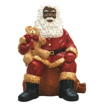 Ebony Treasures® African American Santa Sitting collectible-figurines