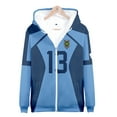 thumbnail image 2 of Bluelock Hoodies Cosplay Casual Zip Hoodie Long Sleeve Pullover 3D Zipper Hoodies Cosplay Hooded Sweatshirt, 2 of 2