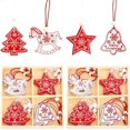 thumbnail image 1 of Adornos para árboles de Navidad 24 piezas Colgantes navideños de madera Decoración navideña Colgantes de madera Navidad, 1 of 5
