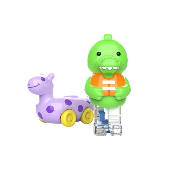 Educational Insights Zoomigos Alligator Doll Playset with Floatie Zoomer for Ages 3 and up