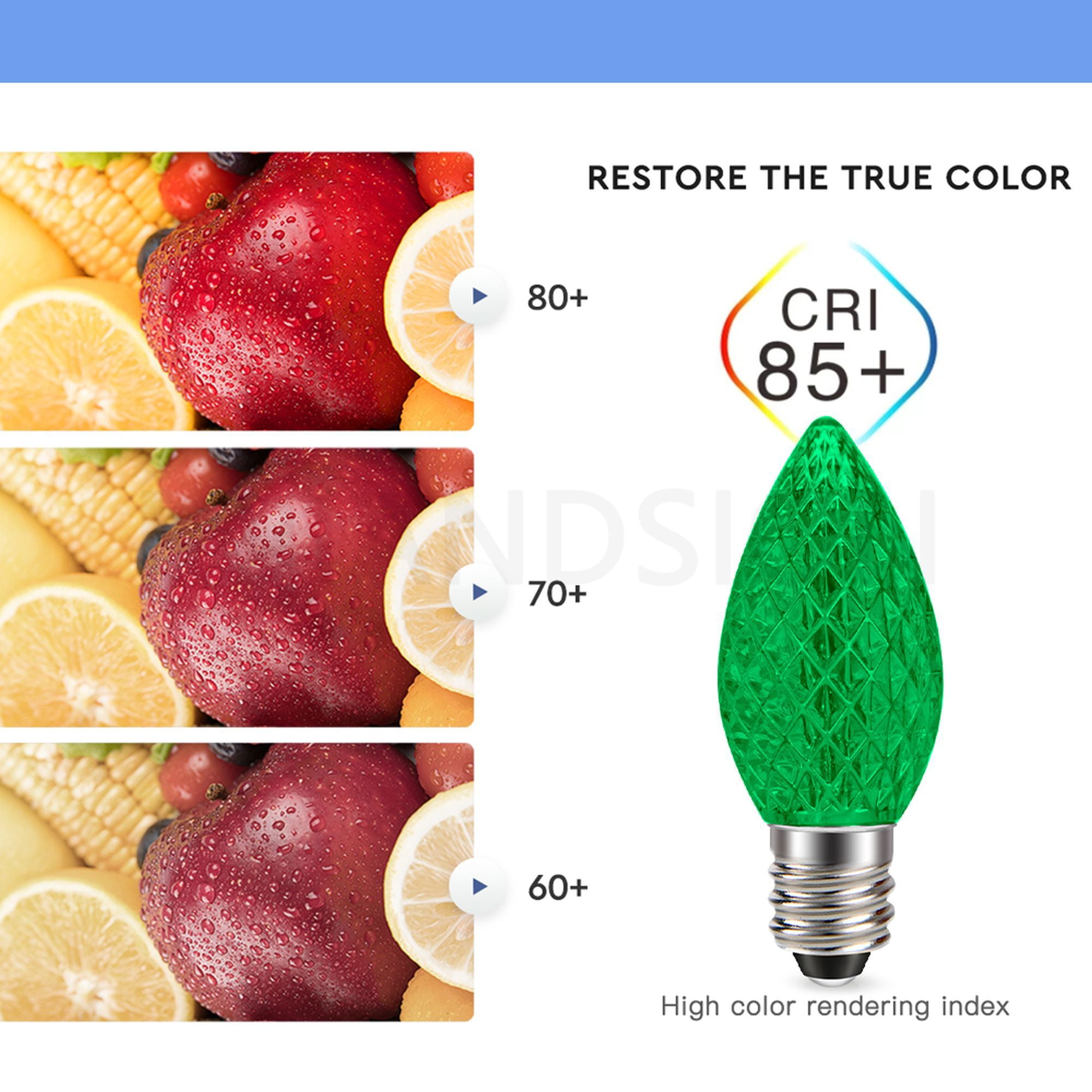 Ruiandsion E12 LED Bulb Assortment,Red Blue Green Orange Yellow Warm White,110V AC for Party Birthday Mood Lighting, Vintage Flame Shape,30-Pack