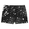 thumbnail image 3 of YONGHS Girls Ballet Dance Shorts Sports Yoga Athletic Gymnastics Booty Shorts Tumbling Bottoms Starry Black 15-16, 3 of 5