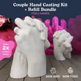 thumbnail image 3 of Edinburgh Hand Casting Couples Kit + Refill Bundle - Premium DIY Hand Hold Casting Kit with Contents for Two Unique Molds…, 3 of 11