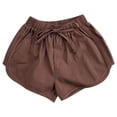 thumbnail image 5 of Jalioing Cotton Shorts Toddler Kids Summer Plain Elastic Waist Drawstring Shorts Little Boys Girls Loose Lounge Shorts, 5 of 8