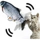 thumbnail image 1 of Pez de juguete eléctrico con hierba gatera, juguete interactivo con USB, pez de simulación de peluche para que el gato juegue, muerda, mastique y patee, 1 of 7