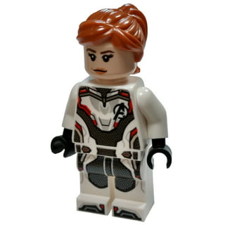 LEGO Marvel Super Heroes Avengers Tower Battle Minifigure - Black Widow  (Printed Arms) with Weapons Stand