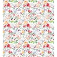 thumbnail image 3 of Flower Duvet Cover Set, Colorful Watercolor Effect Spring Flowers with Leaves English Country Design, Decorative 3 Piece Bedding Set with 2 Pillow Shams, King Size, Pink Green Red, by Ambesonne, 3 of 3