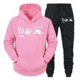 thumbnail image 3 of Conjunto de ropa deportiva para hombre con estampado de gato y mecánica cuántica, sudadera con capucha y pantalones deportivos divertidos, conjunto para correr en la calle, 3 of 5