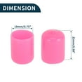 thumbnail image 4 of Wheel Lug Nut Bolt Cylindrical Shape Exterior Rims Tire Nut Screws Dust Cap Cover Nut Protection Pink 20pcs 19mm, 4 of 7