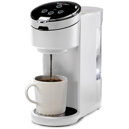 

Instant Solo 2-in-1 Single Serve Coffee Maker for Ground Coffee or K-Cup Pods with 3 Brew Sizes White