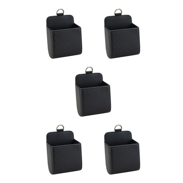 Sidaley Caja de almacenamiento ordenada para asiento trasero de ventilación de coche, funda para monedas de cuero PU, organizador de bolsillo, Type2 NO2