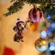 thumbnail image 1 of Fuebueo - Adornos navideños para árbol de Navidad con forma de perro salchicha, 2 piezas, bonito adorno colgante de acrílico 2D, diseño plano y divertido de perro salchicha para coche, casa, fiesta,, 1 of 5