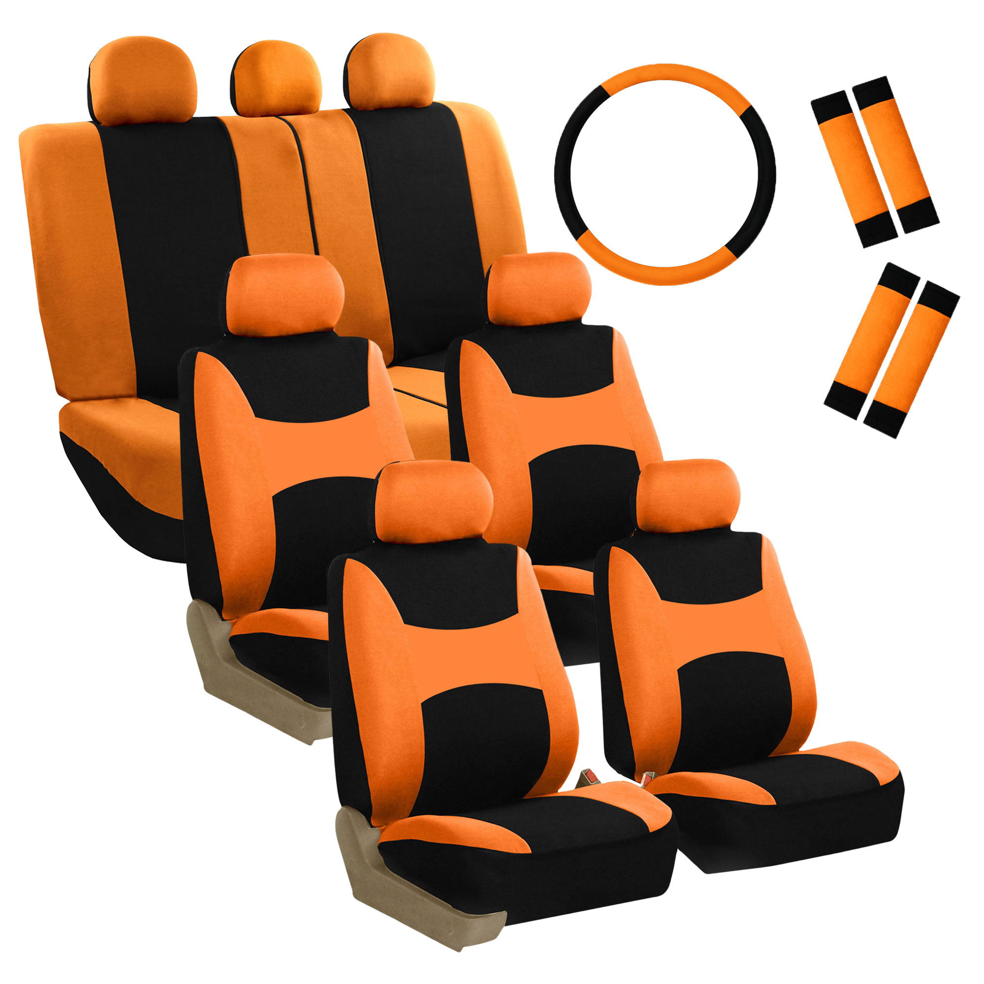 orange seat covers for cars