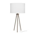 thumbnail image 1 of Benjara Table Lamp with Tripod Stand and Round Shade, Brass, 1 of 5