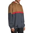 thumbnail image 4 of No Boundaries Men's Half Zip Windbreaker, up to Size 5XL, 4 of 6