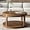 Bead-walnut Brown1, variant on Round Wood Coffee Table 31.5" Circle Coffee Tables with Hidden Storage and Lid, Modern Rustic 2-Tier Center Table for Living Room Bedroom Home Office,Black