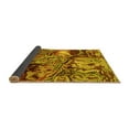 thumbnail image 2 of Ahgly Company Indoor Rectangle Abstract Yellow Modern Area Rugs, 5' x 7', 2 of 4