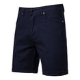 thumbnail image 2 of Havenre Men's Stretch Chino Short Slim Fit Casual Button Elastic Waist Flat Front Cargo Shorts Summer Cotton Straight Leg Work Shorts with Pocket Navy 28, 2 of 6