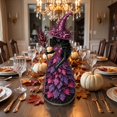 thumbnail image 5 of JWZZYD Enchanted Autumn Witch Figurine,Fall Witch Decor Halloween Tabletop Statue with Leaf Gown, 3.9" Witch Figurine, Seasonal Resin Witch Decoration for Mantel Shelf Home (Purple), 5 of 6