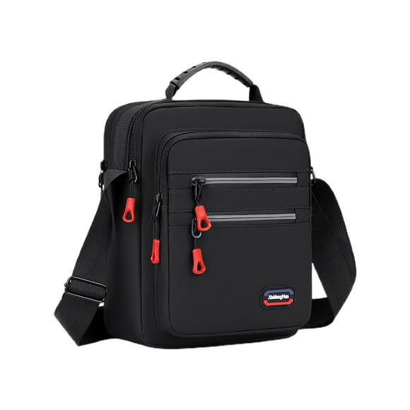 Bolso bandolera de lona para hombre, mochila de hombro, mochila ligera informal para viajes, deportes, trabajo, correa ajustable para actividades al aire libre.