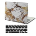thumbnail image 4 of KSK KAISHEK for MacBook Pro 15 inchs Case 2015 - 2012 Release Model A1398, Plastic Hard Shell Cover + Black Keyboard Cover, Marble A 202, 4 of 5